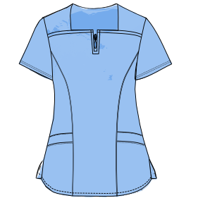 Fashion sewing patterns for Scrub top 7834